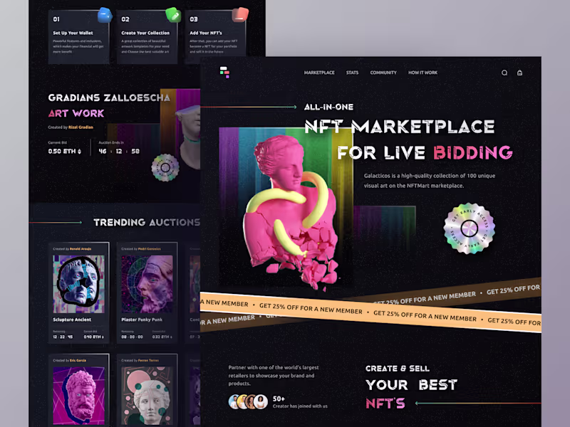 Cover image for NFT Landing Page