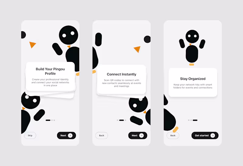 Cover image for Onboarding Screens for pingou.