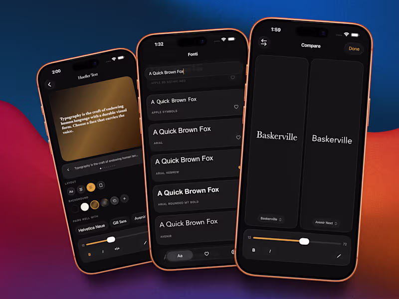 Cover image for FONTI: iOS Font Exploration App