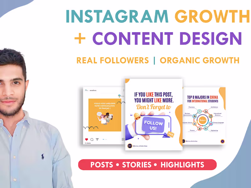 Cover image for Grow instagram organically and be your content creator