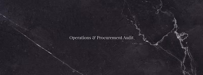 Cover image for Operations & Procurement Audit