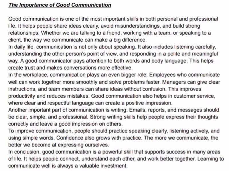 Cover image for Good communication is one of