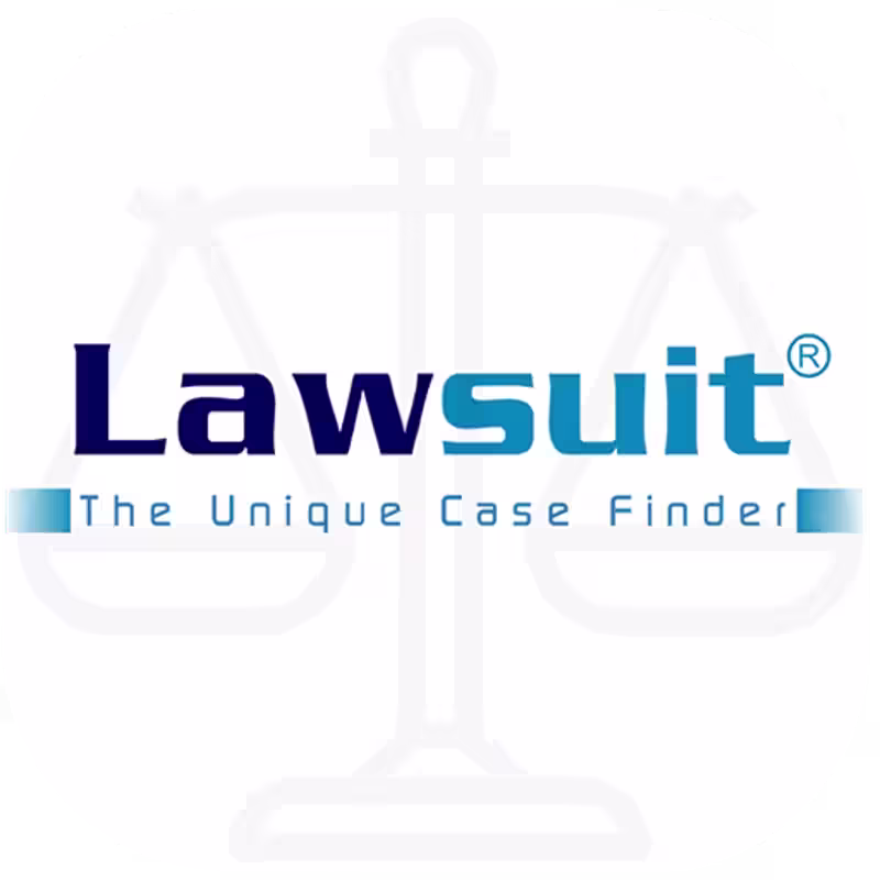 Cover image for Lawsuit The Unique Case Finder