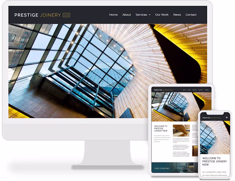 Cover image for Prestige Joinery website redesign