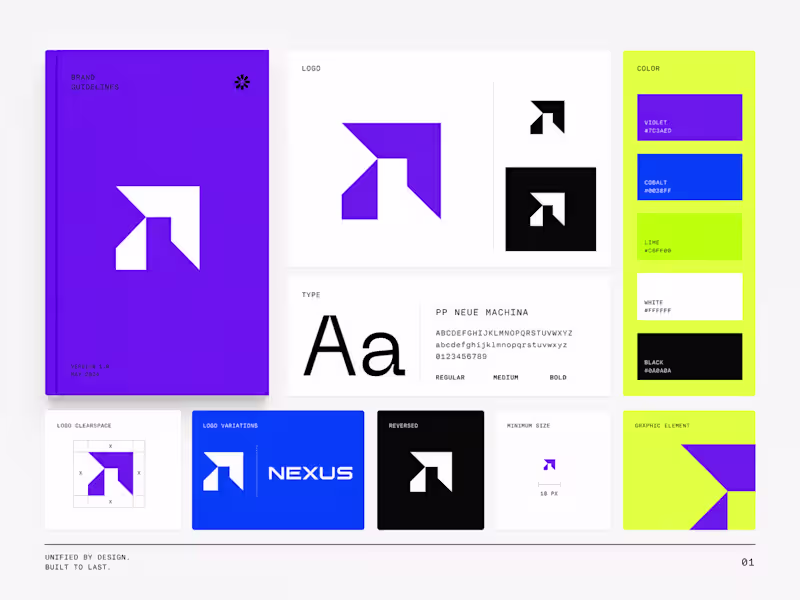Cover image for Brand Identity — Logo, Type, Color & Guidelines