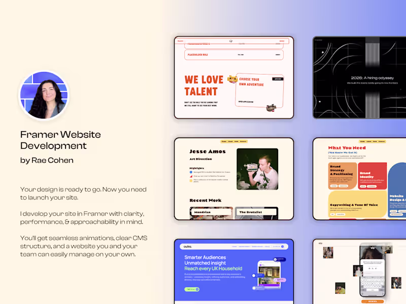 Cover image for Framer Website Development