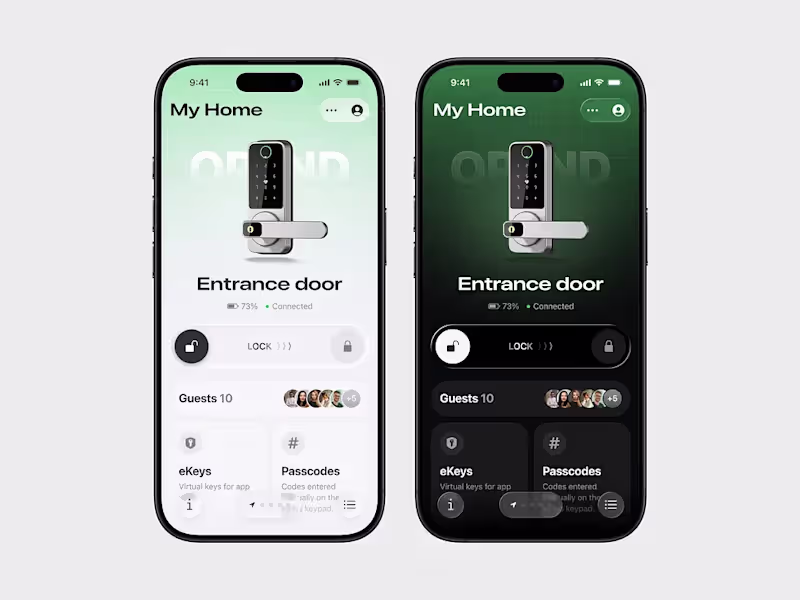 Cover image for Smart Lock App Interface