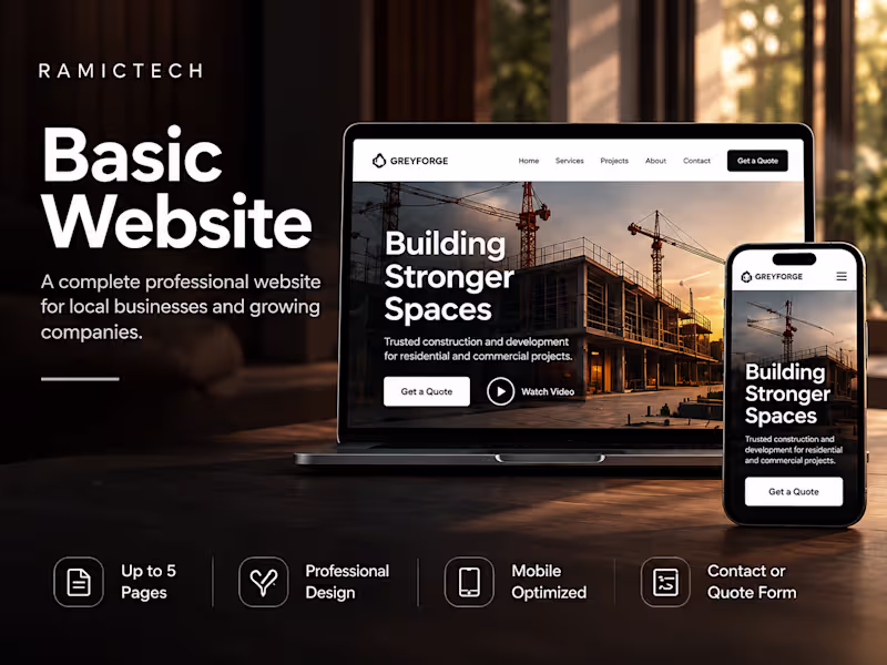 Cover image for Basic Business Website Design & Development