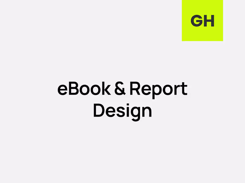 Cover image for eBook & Report Design