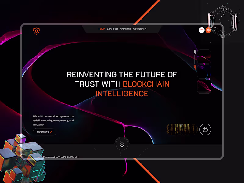 Cover image for ⛓️ Beyond the Block — A Futuristic Blockchain Experience Bui...