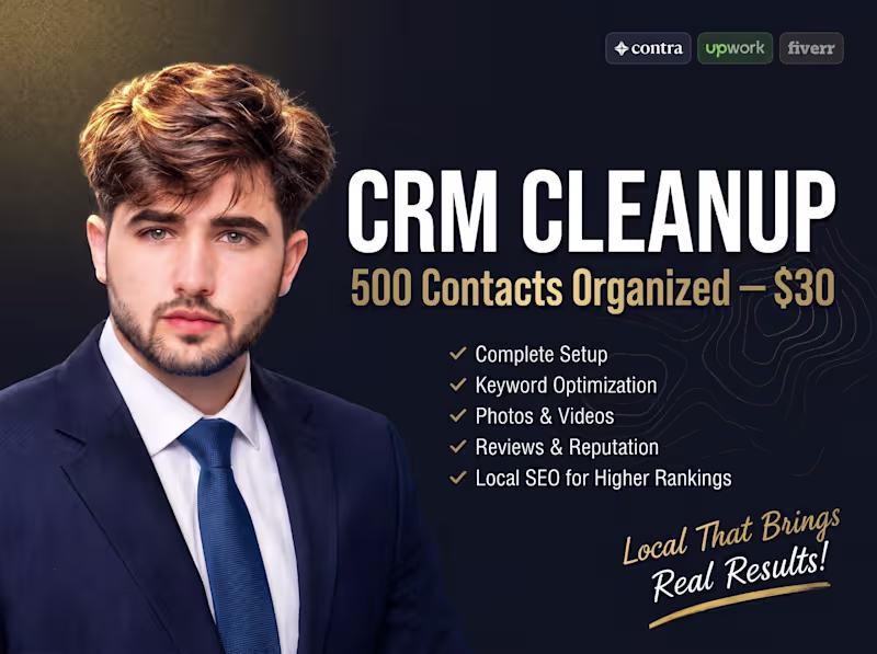 Cover image for CRM Cleanup and Contact Organization for Busy Teams