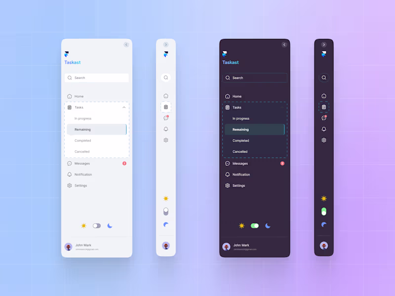 Cover image for Dashboard Sidebar / Navigation Bar Ui Design