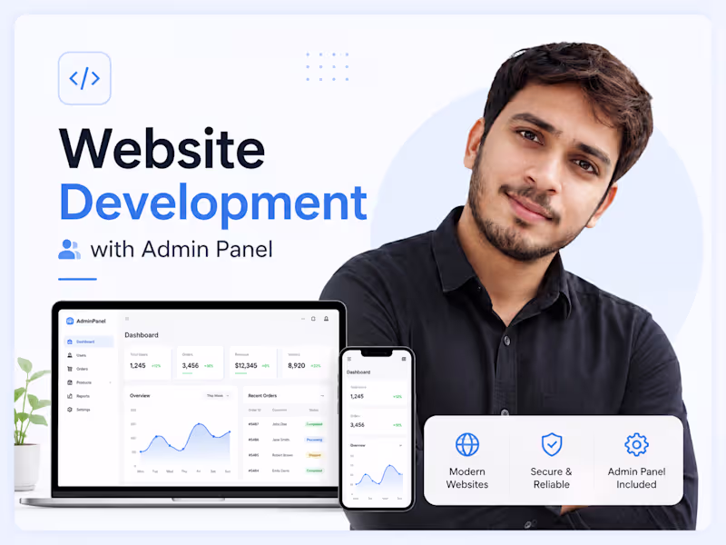 Cover image for Modern Website Development with Admin Panel ⭐