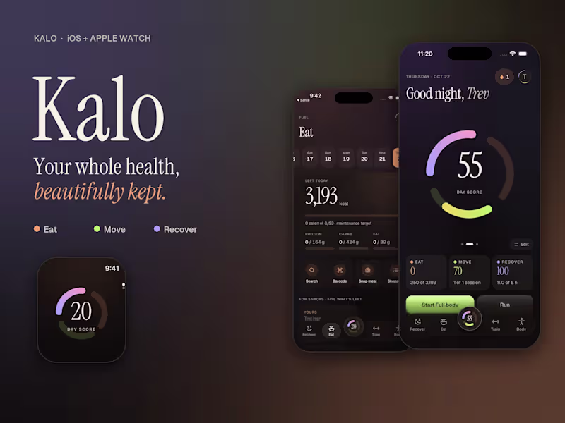 Cover image for Kalo: One Health App for iPhone and Apple Watch
