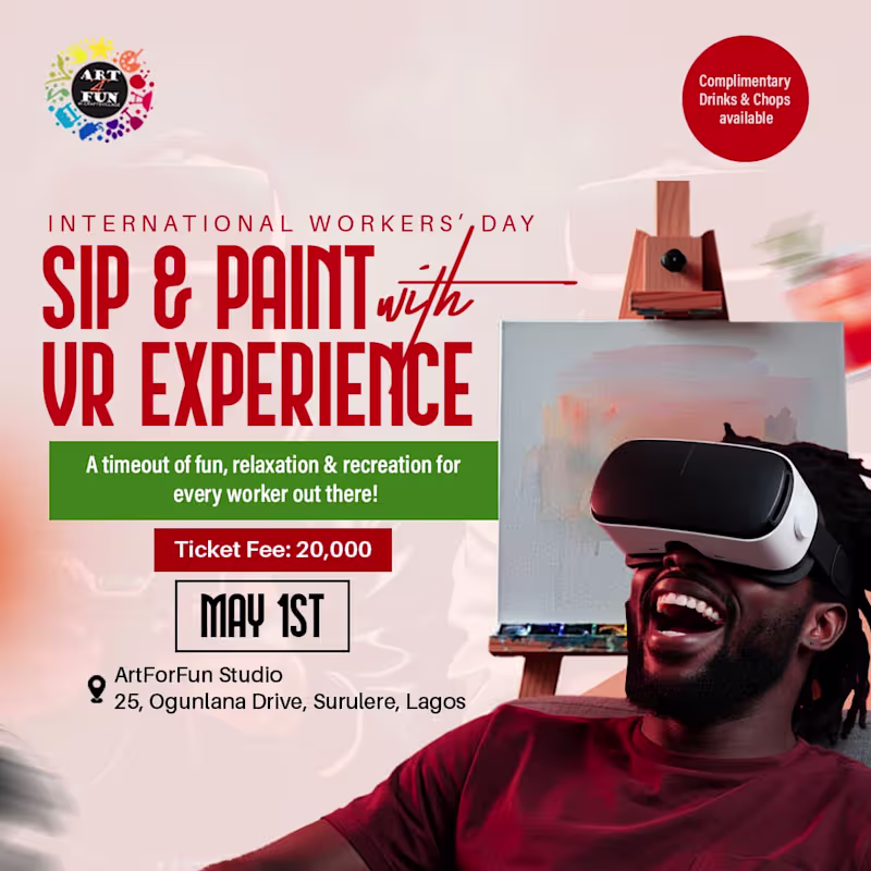 Cover image for Art For Fun Event Promotion Graphic Design