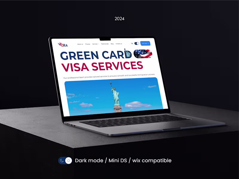 Cover image for Vera Green Card Web Design