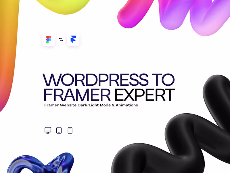 Cover image for WordPress to Framer Expert