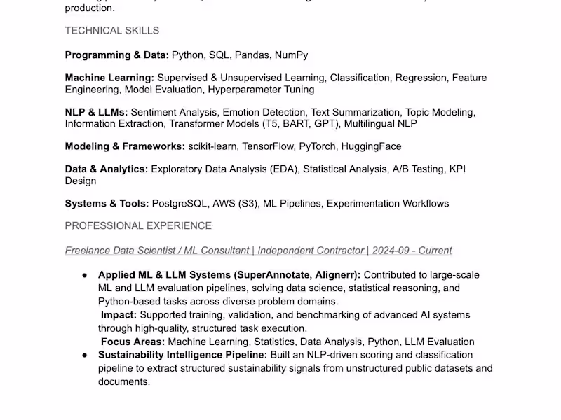 Cover image for Summary of the work I've