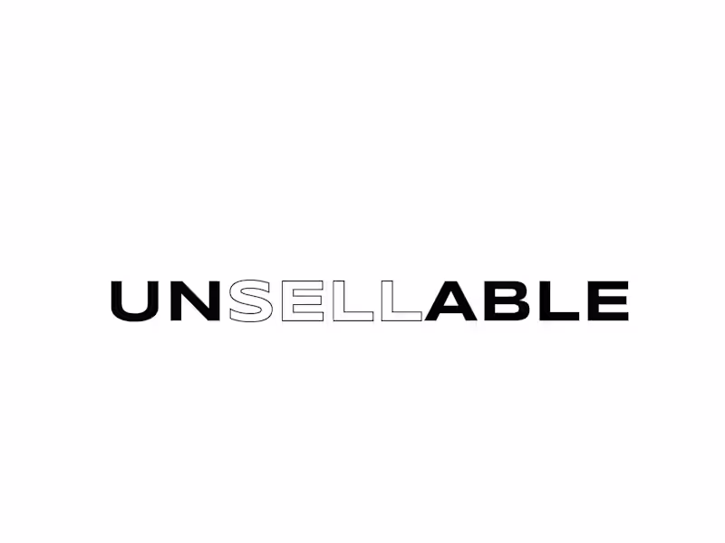 Cover image for Unsellable