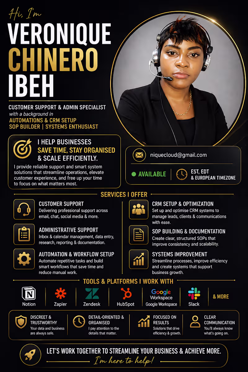Cover image for Hi, I'm Veronique.
I help small