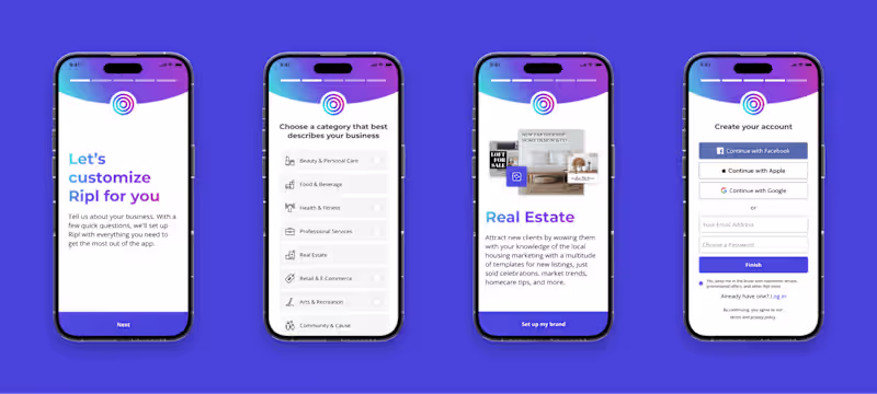 Cover image for Ripl Mobile App Onboarding Case Study