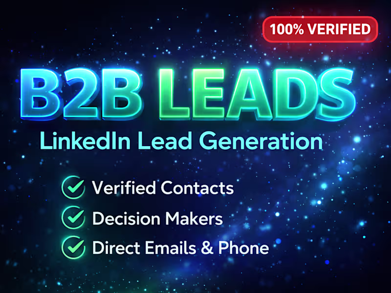 Cover image for I will extract targeted Apollo.io leads with verified B2B emails