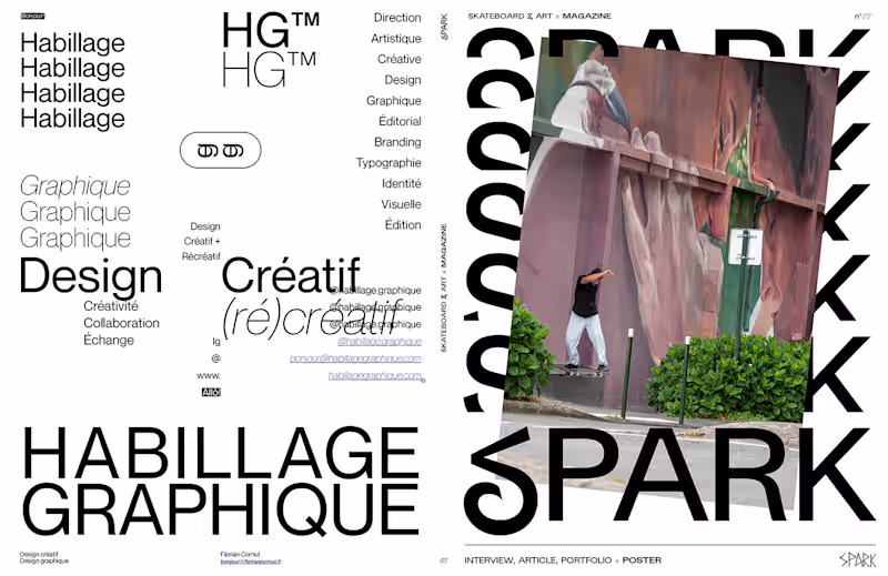 Cover image for SPARK Skateboard Magazine Vol.5 — Editorial Design
