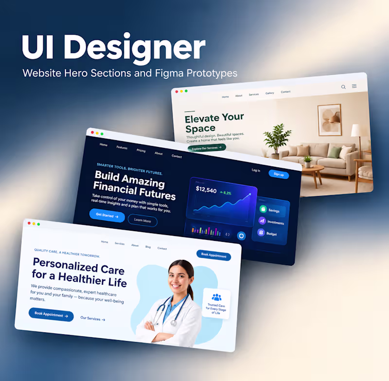 Cover image for UI Design for Websites: Hero Sections and Figma Prototypes