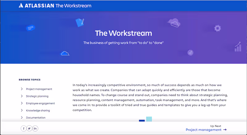 Cover image for SEO-driven microsite | Atlassian