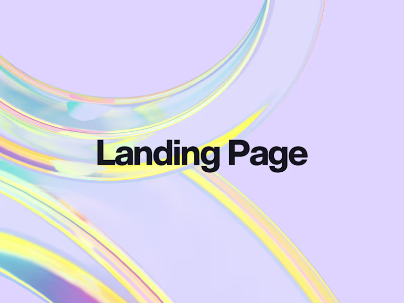 Cover image for Landing Page in Framer