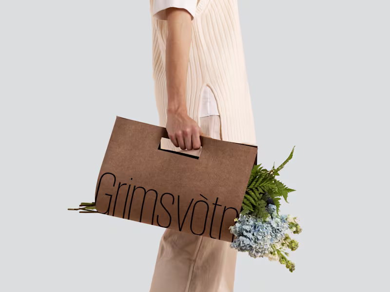 Cover image for Grimsvotn - flower shop branding