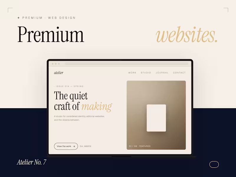 Cover image for Premium SaaS Website Design & Development