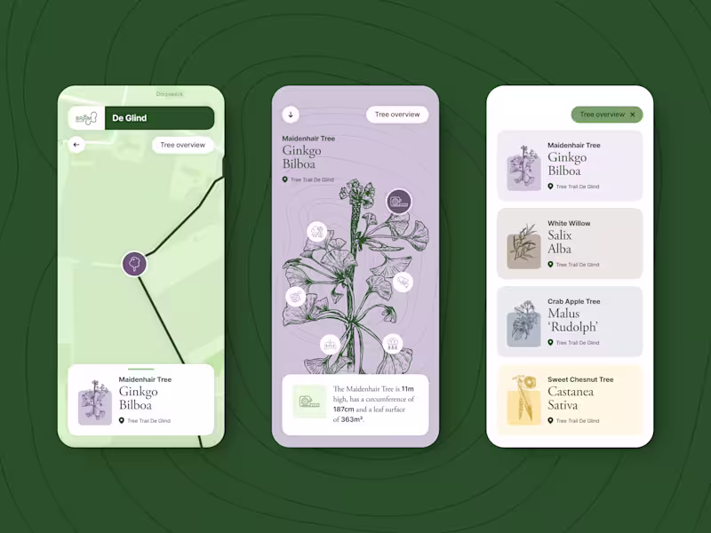 Cover image for Product Design — Digital Platform Exploring Tree Trails