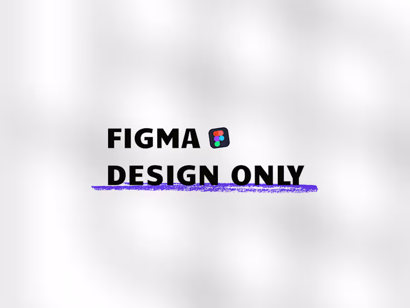 Cover image for Figma Design Only