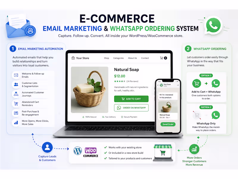 Cover image for E-commerce Email Marketing & WhatsApp