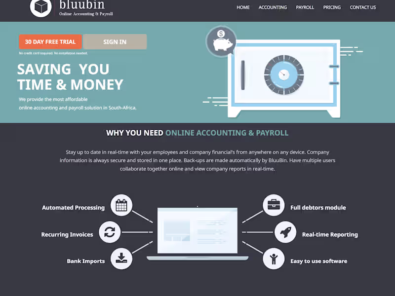 Cover image for bluubin : Online Accounting App | MERN | AWS