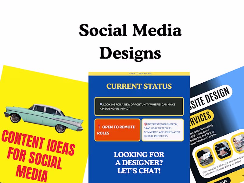 Cover image for Social Media Visual System — Posts, Reels, Templates