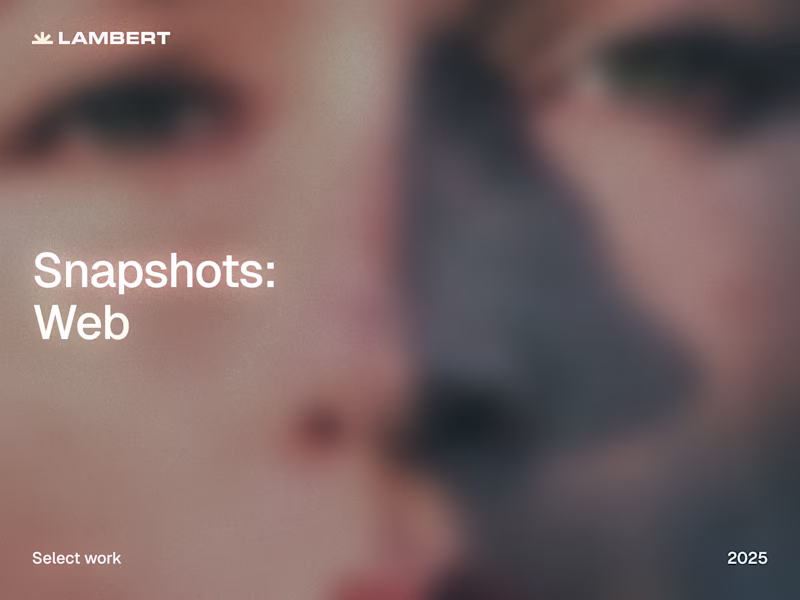 Cover image for Snapshots: Web
