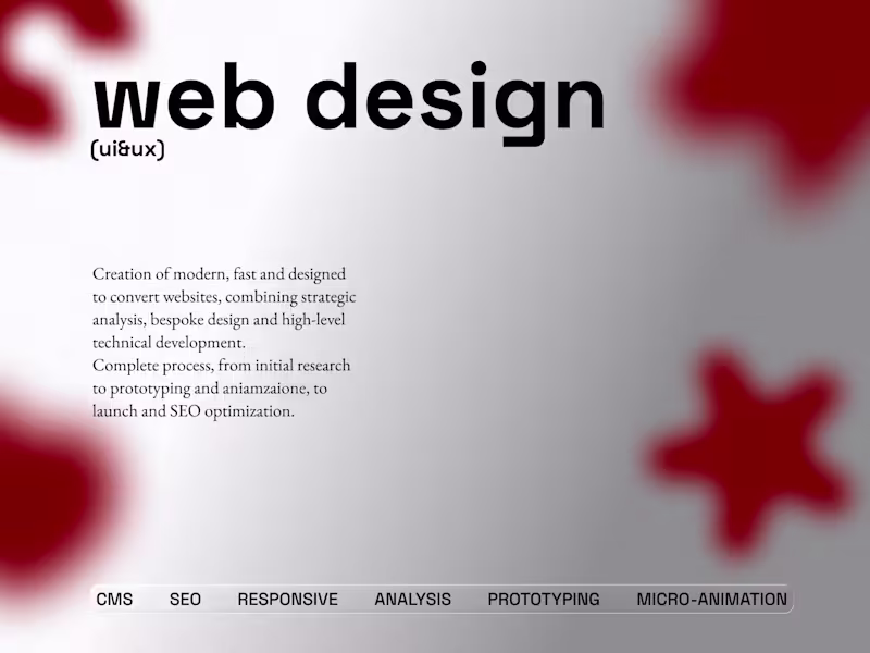 Cover image for WEB DESIGN (ui&ux)