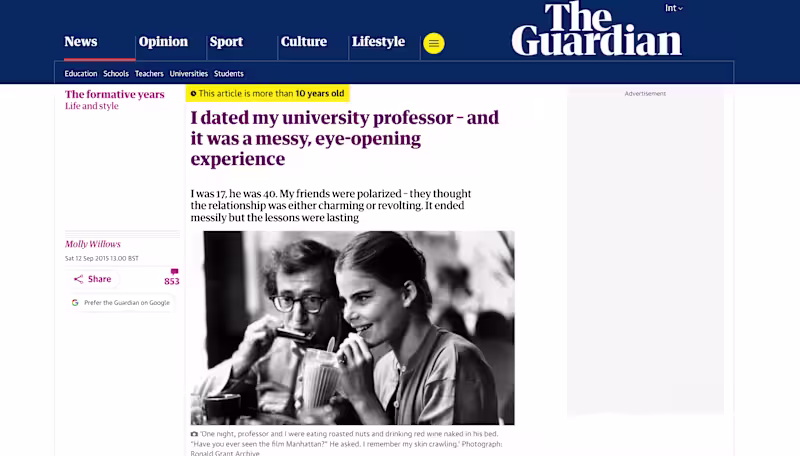 Cover image for Lifestyle Article for The Guardian