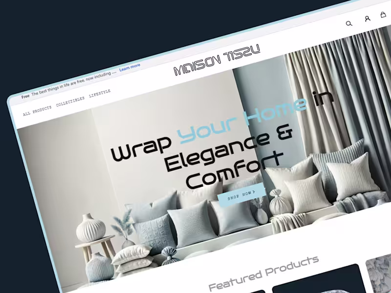 Cover image for Maison Tissu – Full-Scale E-Commerce Platform 