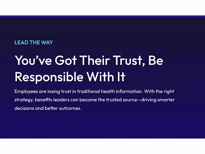 Cover image for Transcarent “Lead the Way” Campaign | Landing Page Copy