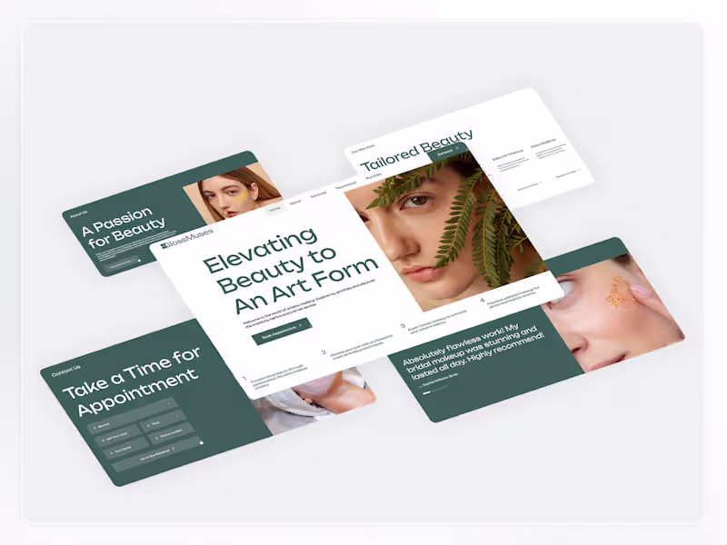 Cover image for Premium Framer Design: Modern Beauty & Wellness Landing Page