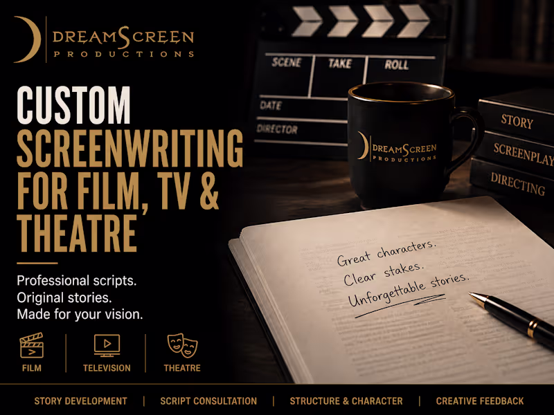 Cover image for Custom Screenwriting for Film, Television & Theatre