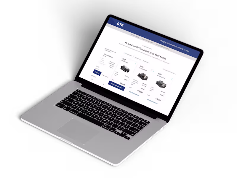 Cover image for DTE Energy - Web App UI/UX