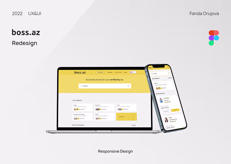 Cover image for Job search / Redesign Boss.az 