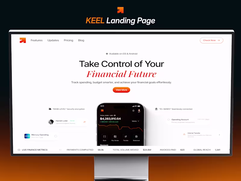 Cover image for KEEL — Financial Management App