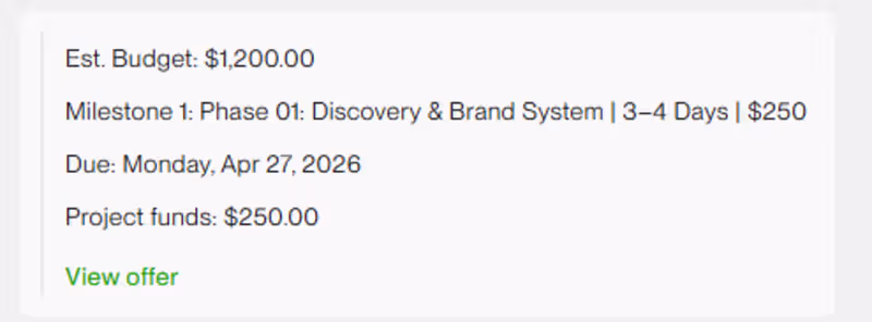 Cover image for 🚀 New Project Secured! Just got hired for a $1200 Shopify e...