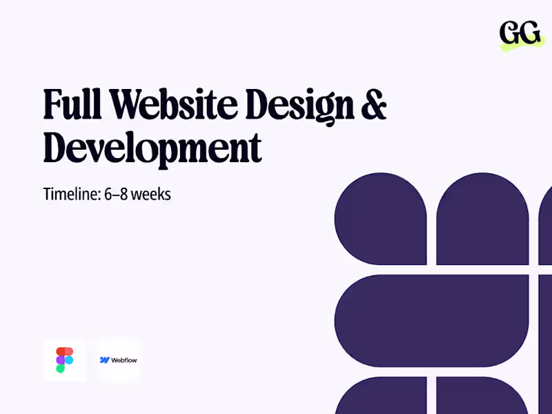 Cover image for Full Website Design & Development