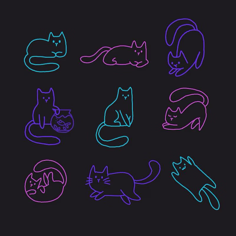 Cover image for A playful illustration of cats
